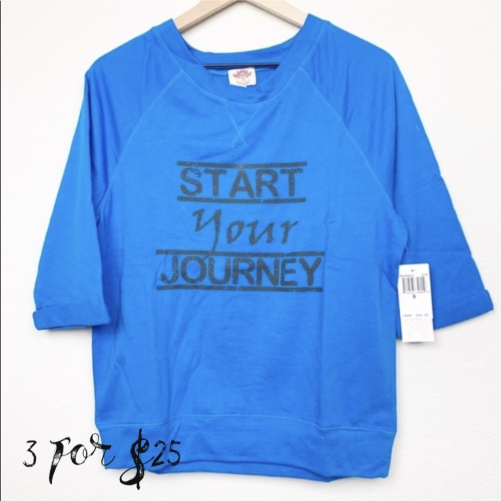 Pink Lotus Start Your Journey Graphic Sweatshirt